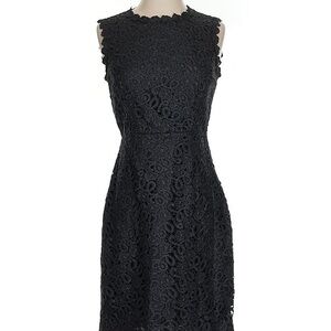 Kate Spade black lace sheath dress.